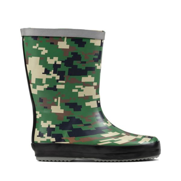 Clarks Girls Tarri Splash Kid Wellies Olive Camo | USA-4012897